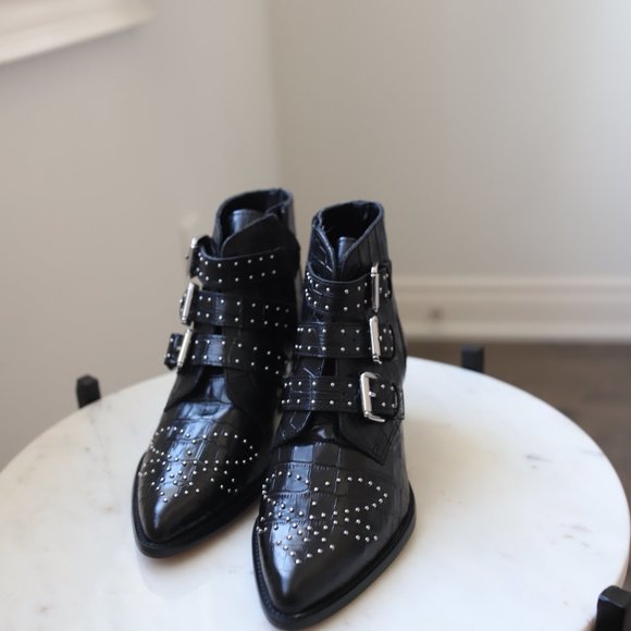 ALDO Boots Ankle Leather Size 8.5 - Picture 2 of 7